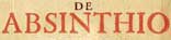 De Absinthio
