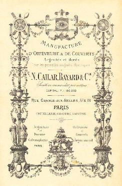 Absinthe Trade Catalogues - Oref�verie Cailar, Bayard & Cie Catalogue