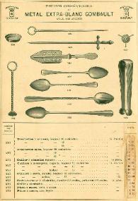 Absinthe Trade Catalogues - Oref�verie Alf�nide & Gombault Catalogue 1891