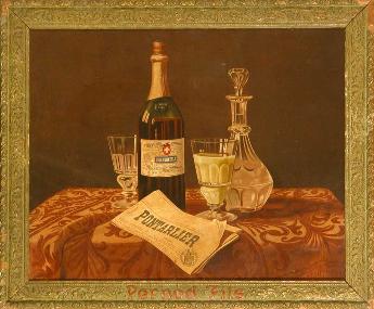 Absinthe Pernod Fils chromolithograph by Charles Maire
